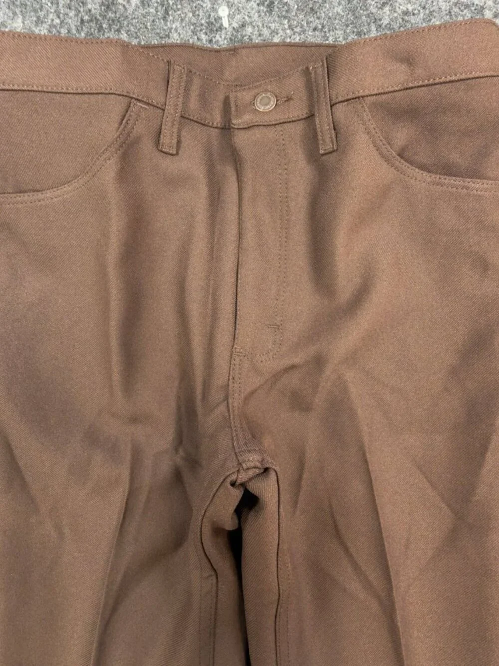Wrangler Mens Y2K Wrancher Bootcut Dress Pants 34x32 Brown Polyester NWT 82BN